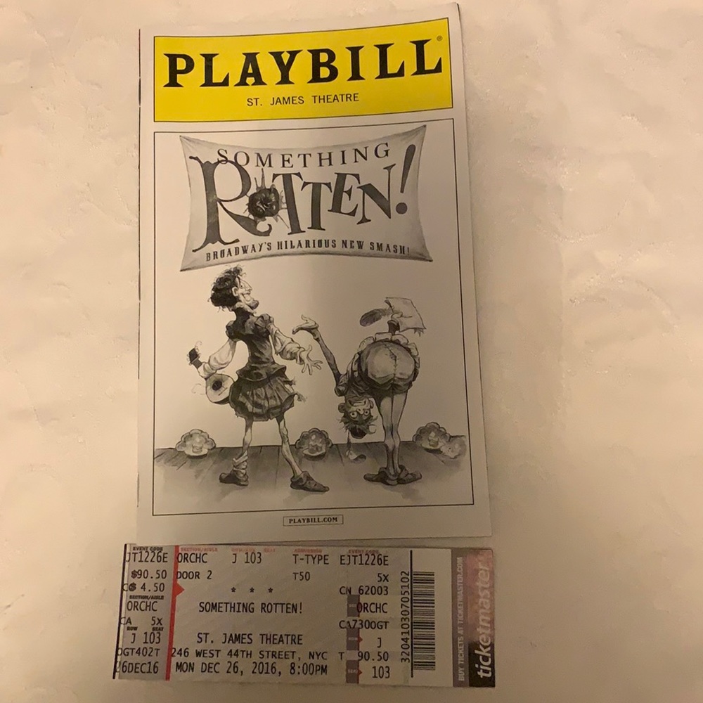 Something Rotten Playbill
